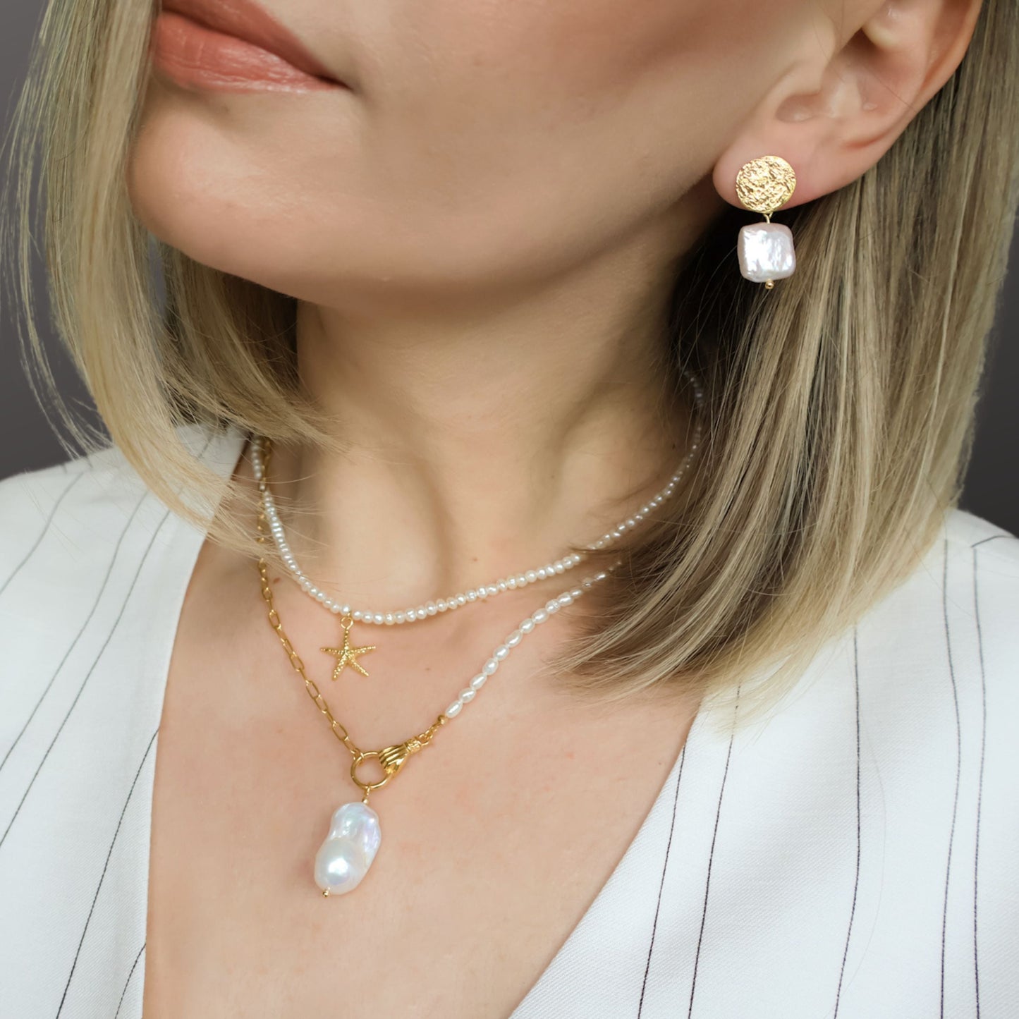 Colier Moon Drop