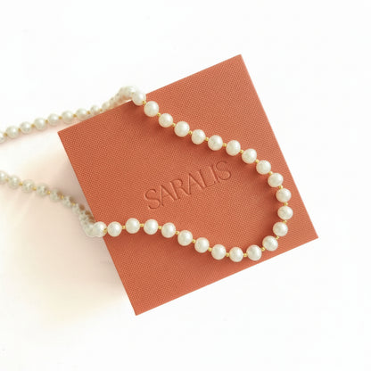 colier Saralis din perle akoya de 6mm, cadou Craciun